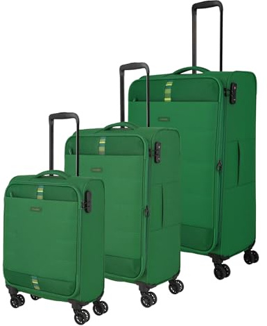 Travelite RÜGEN Kofferset mit 4 Rollen Gr. L/M/S Grün [80]