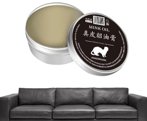 Salyeeluly Bálsamo para Colorear Cuero,Bálsamo para el Cuidado del Cuero - Bálsamo para el Cuidado del Cuero con Aceite de visón | Herramienta de Mantenimiento de Cuero de Larga duración para sofás,