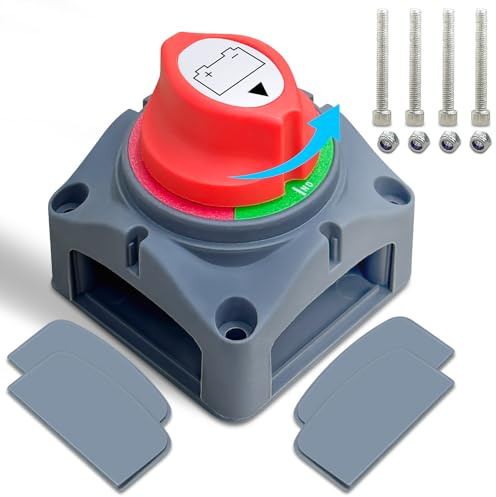 Yonality interruttore stacca batteria 12v-24v, staccabatteria interruttore di alimentazione, sezionatore batteria master disconnessione batteria, per auto, staccabatteria, per auto, veicoli, camion