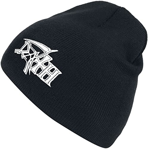 Death Logo Unisex Beanie schwarz, 100% Polyacryl,