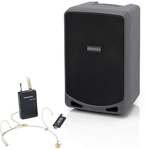 Samson Expedition XP106wDE - Batteria PA con Bluetooth e XPD1 Wireless Headset per eventi presentazioni all'aperto