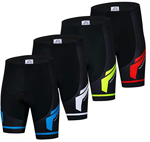 Weimostar Radhose Herren Bikeshorts Gel Gepolsterte MTB Fahrradshorts Mountain Road Racing Strumpfhose Hose für Männer Sommer Radtour Bottom Breathable Weiß XXL
