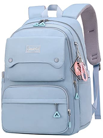 SellerFun Teen Girls Casual Backpack High Middle School Daypack Women Daily Travel Laptop Bag(A Blue,29 Liters)