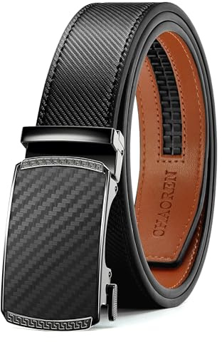 CHAOREN Cinturones Hombre, Cinturón Hombre Cuero Agujeros Ancho 35mm, Encaja en Cualquier Lugar