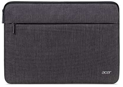Acer Housse Pour Ordinateur Portable, Compatible Avec Notebook et PC 14, Housse De Protection Universelle, Imperméable, Protection Contre La Poussière Et Les Chocs, Avec Poche Frontale, Gris