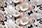 ReWallpaper 44.5cmx7m 3D Effect Peel and Stick Wallpaper Floral White Sticky Back Vinyl Roll Bathroom Wallpaper Waterproof Self Adhesive Stick on Wallpapers Floral for Cupboards Girls Room