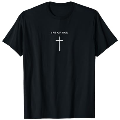 Cruz del Hombre de Dios - Minimalista Cristiano Religioso Jes Camiseta