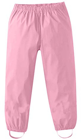Pantalon Impermeable Niños Niñas Peto Impermeable Niño Peto Impermeable Bebe Ropa De Agua Impermeable Transpirable Para Niños Lluvia Pantalones De Peto Para Lluvia Pantalón de Agua (1-2 Years)