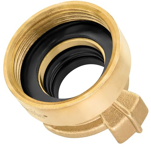 Poppstar Raccordo rapido in ottone con filettatura interna da 1 1/4 pollice (raccordo con filetto da 1 1/4)