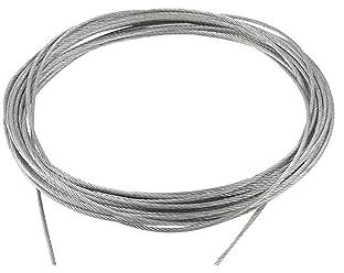 Stainless Steel Wire Rope Fishing Lifting Cable Clothesline 0.5mm/0.6mm/0.8mm/1mm/1.2/1.5mm/2mm/3mm(0.8mm 10Metres)