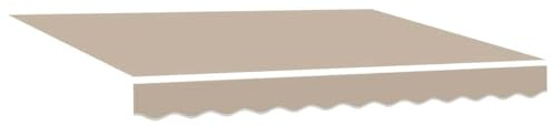 vidaXL Telo di Ricambio per Tenda da Sole Beige 280 x 245 cm, Tessuto Moderno per Tende rettangolari, Resistente al Sole, all'Acqua, Facile da Pulire, Perfetto per l'esterno