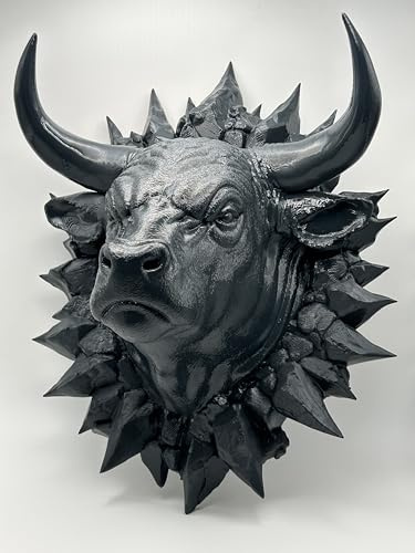Nex-Home Scultura Animale da Parete Moderna 3D Dipinta a mano – Wall Art Decorativa di Design Contemporaneo per Casa e Ufficio – Testa Artistica Pronta da Appendere – Made in Italy