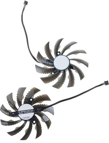 Hangsu Ventilador de GPU de 95 mm y 4 pines PLD10010S12HH para tarjeta gráfica 3060TI 3050, disipación de calor eficiente PLD10010S12H Ventilador de PC para juegos