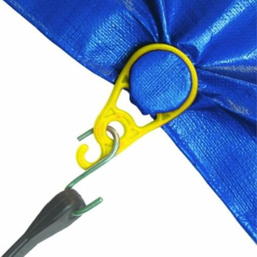 ACCUSHARP Super Snaps Tarp Clips for Outdoor Camping, Tent, Awning, Banner, Cover, Tarps, and Plastic Sheeting, Grommet Replacement, 15 Pieces