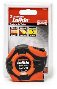 Crescent Lufkin 3/4 x 16' Quikread® Power Return Yellow Clad Tape Measure - PQR1316N