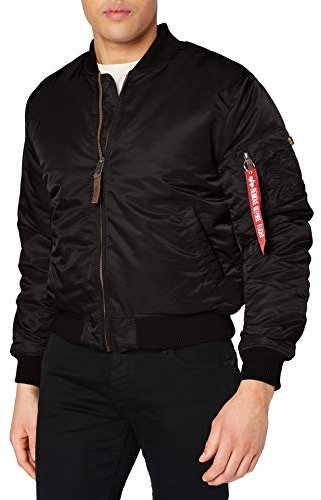 Alpha Industries Herren Jacke MA-1 VF 59, Schwarz (Black 03), Large