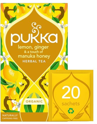 Pukka Herbs Lemon Ginger & Manuka Honey Tea Bags 20 pack