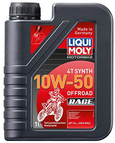 LIQUI MOLY Motorbike 4T Synth 10W-50 Offroad Race | 1 L | Aceite de 4 tiempos de motocicleta | 3051