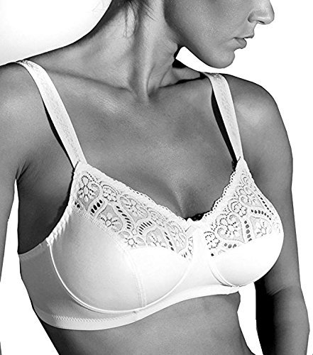 GIOS Reggiseno Senza Ferretto Coppa B - Art. 973 (6 IT, Bianco)