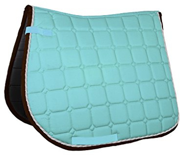 HKM SPORTS EQUIPMENT Schabracke Madrid, Funktionsfutter, Satteldecke, Pony-dr/Vs Tapis de Selle Mixte, Aqua, Polyvalent