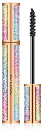 4D Mascara Wasserfest Schwarz, Volumen & Curl, Wischfest & Nicht Verklumpend, Für Vollere Wimpern Länge, Lange Wimpern Dauert Den Ganzen Tag