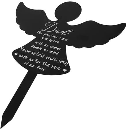 BESPORTBLE Commemorativo in Acrilico Per Cimitero Da Per Tombe Decorazione Per Lapide Ricordo Per Esterni