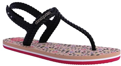 DON ALGODON Chanclas Mujer – Chanclas para Playa y Piscina - Sandalias Flip Flop de Goma con Suela Antideslizante y ligera (Multicolor, Sistema tallas calzado EU, Adulto, Mujer, Números, mediano, 40)