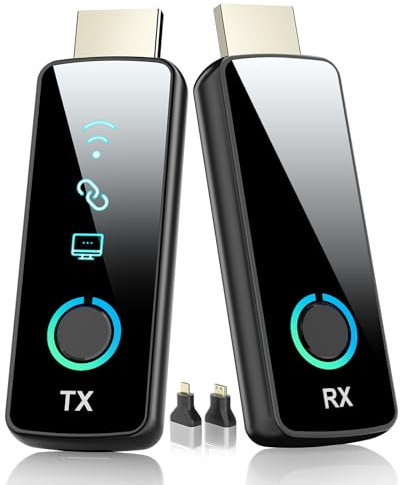 Tongtion Émetteur Récepteur HDMI sans Fil 50m, 4K vers 1080p Écran LED