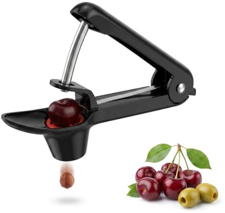 Deshuesador de Cerezas de Acero Inoxidable con Mango Antideslizante