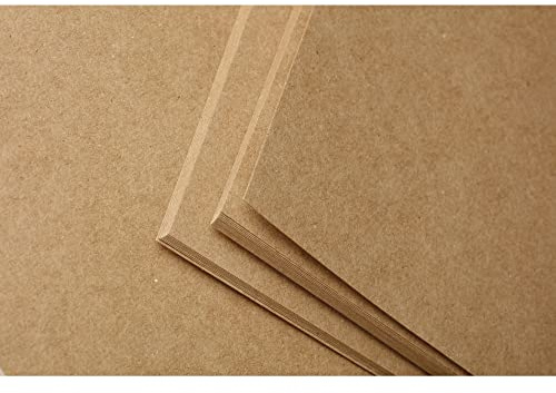 Clairefontaine 975009C Packung mit 25 Blatt Kraftpapier (160g, DIN A2, 42 x 59,4 cm, ideal für Kunstprojekte und zum Einpacken) braun
