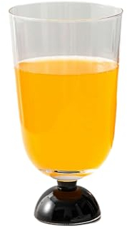 CAPIJIONG 145/300ml Medievale Agata Nera Flauto Alta Piede Champagne Cup Francese Semplice Domestico Spumante Vino Rosso Coppa di Vino Rosso-Nero Mezzo Rotondo Palla Calice