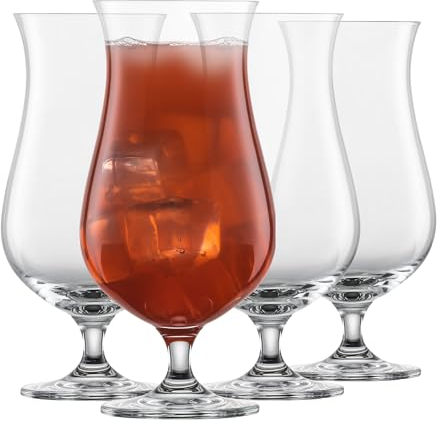 Schott Zwiesel Hurricane Glasses Bar Special (Set of 4), Voluminous Cocktail Glasses for Creative Mixed Drinks, Dishwasher-Safe Tritan Crystal Glasses, Made in Germany (Art. no. 123628)