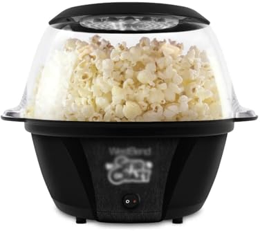 RUNZE765Z Macchina Popcorn Macchina elettrica for Popcorn for Popcorn con Olio Caldo e Cucina con Coperchio Trasparente Macchina per Popcorn