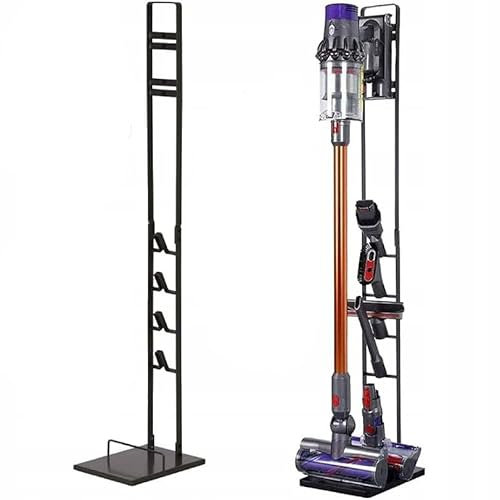 Ständer kompatibel mit Dyson Staubsaugern – Freistehender Halter für V6–V15 | Metallbasis & Zubehörhalter | Ohne Bohren | Universell Kompatibel | 127 cm Höhe