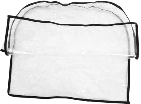 Sosoport Housse De Protection pour Dossier De Chaise De Salon Protection en Plastique Transparent Et Imperméable pour Chaise De Coiffure – 51 X 40 X 12 Cm Facile À Installer pour