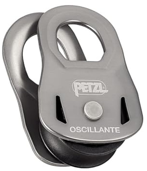Petzl, OSCILLANTE, Puleggia di Emergenza Ultraleggera, Grigio