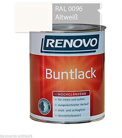 Buntlack 125 ml RAL 0096 Altweiß Hochglänzend Renovo