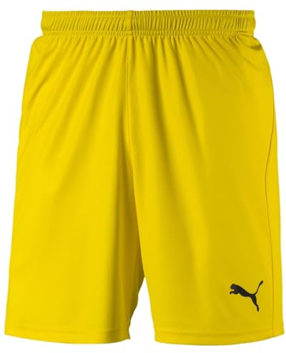 Puma Men's LIGA Shorts Core Training, Cyber Yellow Black, M