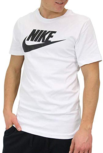 Nike Herren Sportswear Futura Icon T shirt, Weiß / Schwarz, M EU
