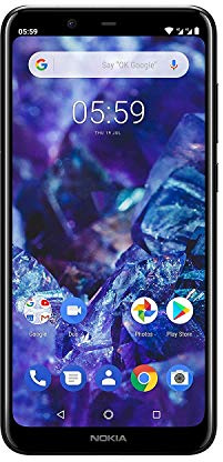 Nokia, 5.1 Plus, Smartphone débloqué, 4G, (5,8 Pouces, 32 Go, Double Nano SIM ou Nano SIM Plus MicroSD, Android One Oreo) Noir