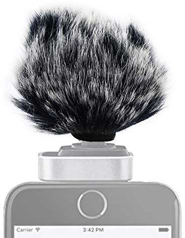 YOURSHARES MV88 Microphone Windscreen Muff Windjammer Pop Filter - Mikrofon Fell Windschutz Pop-Schutz Kompatibel mit Shure MV88 iOS Digital Stereo Condenser Mikrofon