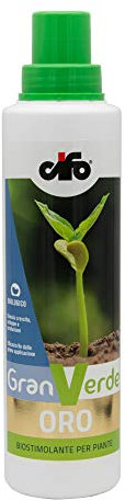 CIFO Granverde Oro - Biostimolante Universale Biologico per Piante da Interno ed Esterno, Promuove la Fioritura e la Formazione di Frutti, Consentito in Agricoltura Biologica, Made in Italy, 500 ml