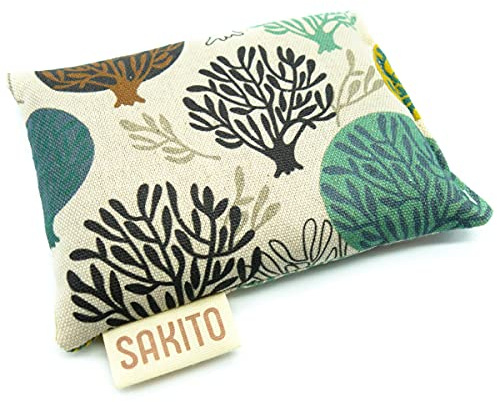 Körnerkissen Mikrowelle (14x10 cm) - Natürliche Therapie gegen Koliken - Natürliche Wärme für den Bauch und zur Beseitigung von Blähungen, Entspannung für Kinder - Sicher für Babys