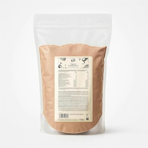 KoRo Veganes Proteinpulver Ohne Zucker Schokolade 1 kg - Aus Reis-, Erbsen- und Soja Protein Pulver Vegan - Eiweißpulver Cremig-süß im Geschmack - 30 Tage Vorrat