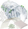 TTL Garden Folientunnel Set Flex XL 32 mit PE Folie 10 x 2,5 m - 10 x Fiberglas Bögen & PE Anzuchtfolie 10x2,5m breit, Rund Bogen Abdeckung Frühbeet Hochbeet Gemüsebeet stabil langlebig & rostfrei