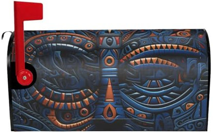 Housses magnétiques de boîte aux lettres pour le printemps et l'été, motif complexe, pour jardin, cour, maison, extérieur, 64,8 x 53,3 cm