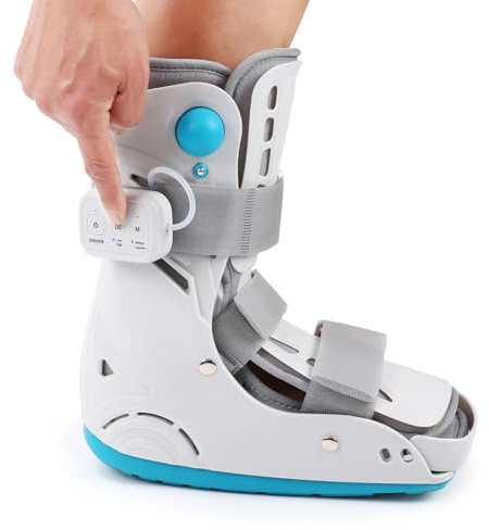 Tairibousy Walker - Bota de fractura inflable para cirugía del tendón de Aquiles, esguinces agudos de tobillo, pie roto, cuidado postoperatorio (inflado automático, M)
