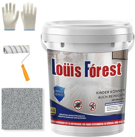 Vgpbphj Louis Forest - Pintura epoxi para pisos, pintura epoxi para pisos, efecto mármol de alto brillo, revestimiento impermeable y antideslizante para pisos de garaje (gris sésamo, 0.5 litros)