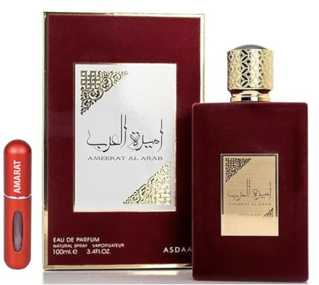 Ameerat Al Arab Eau de parfum arabe longue durée pour femme importée de Dubaï avec vaporisateur rechargeable