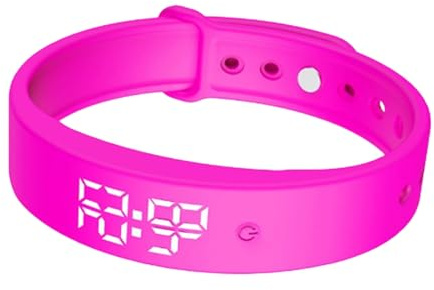 Vibrerande armband med timer - daglig arrangör med 3 larm | ABS silikon tyst påminnelse, bärbar och diskret för vuxna och seniorer läkemedelshantering